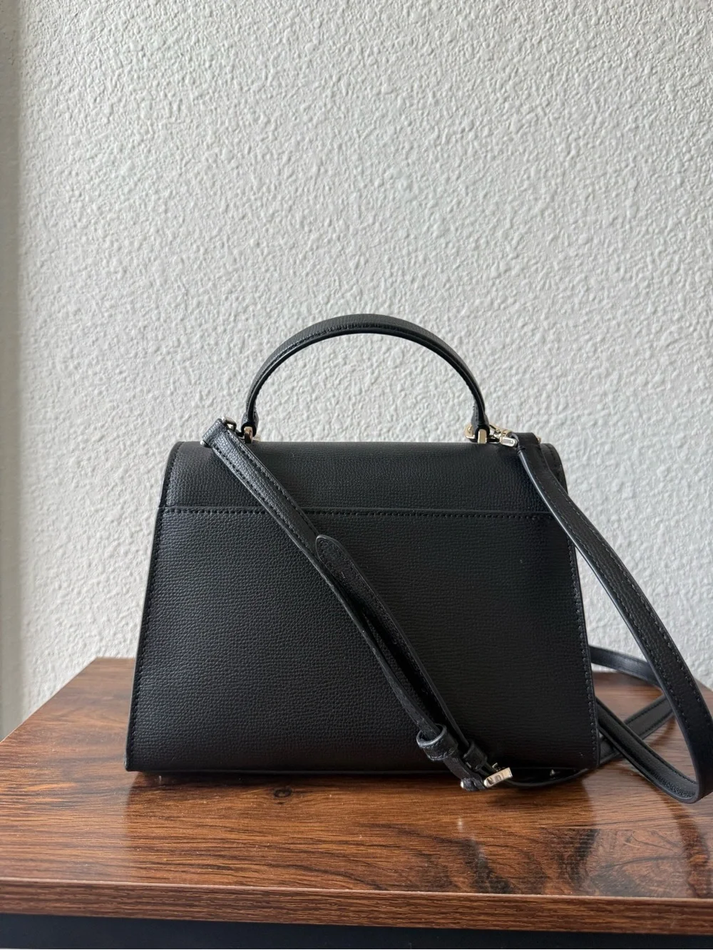 kate spade Black Leather Top-Handle Satchel
